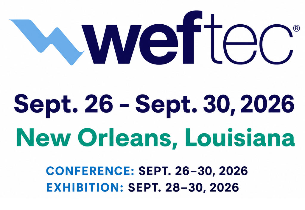 WEFTEC 2026 in New Orleans, September 26–30